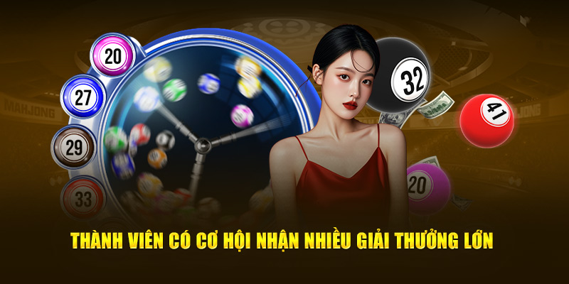 Thành viên có cơ hội nhận nhiều giải thưởng lớn
